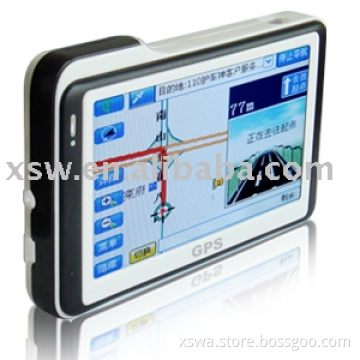 handset navigation with 4.3 inch touch screen and bluetooth